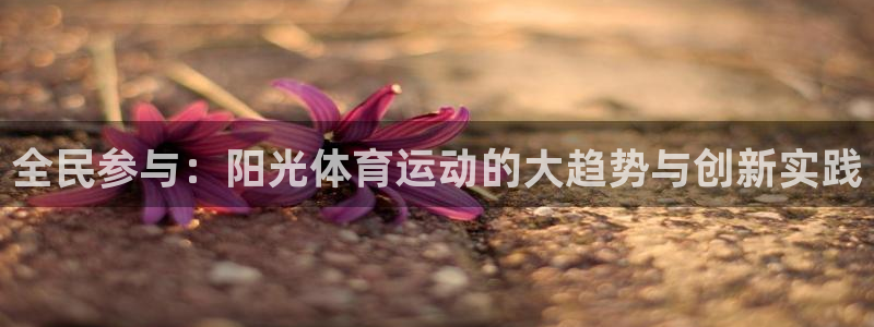 bbin视讯游戏官网：全民参与：阳光体育运动的大趋势与创新实践