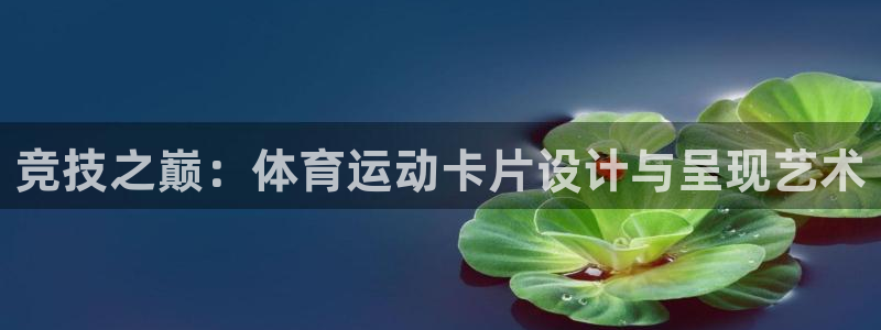 bbin视讯游戏平台：竞技之巅：体育运动卡片设计与呈现艺术